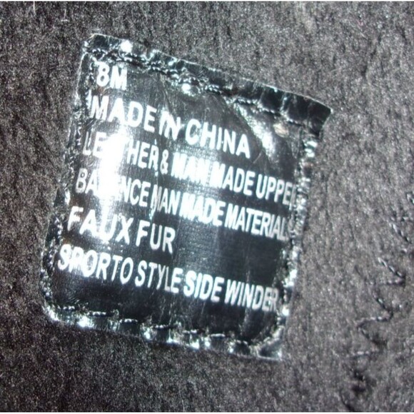 Sporto Knee High Leather Boots Sz. 8 Woven Sides Patent Accents Rubber Sole - Picture 8 of 9